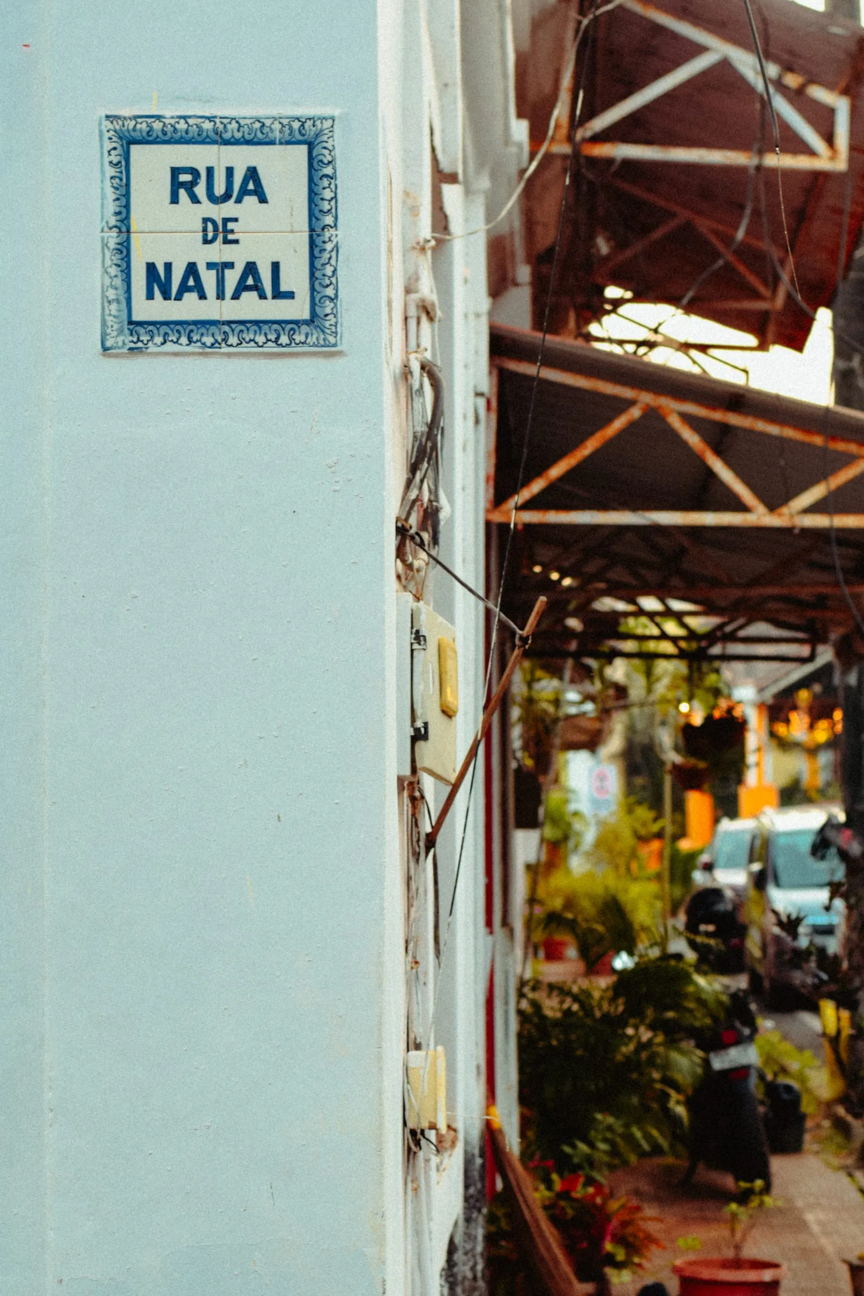 A road sign in Panaji, Goa